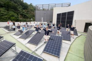 Sustainability at schools, solar panels, sustainable buildings